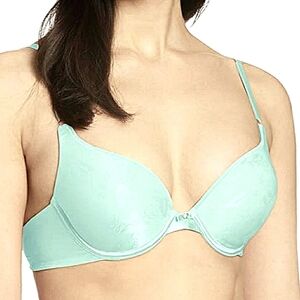 Lily of France EGO Boost Push-Up Bra 34B Aqua Floral Print